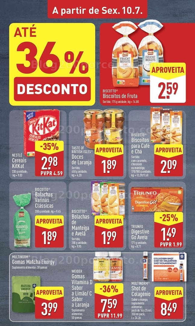 Antevisão Folheto ALDI Promoções de 6 a 12 julho